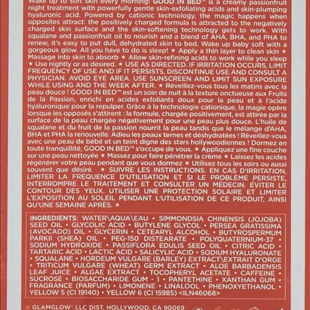 GLAMGLOW - Good In Bed - Passionfruit Night Cream - Picture 4 of 6